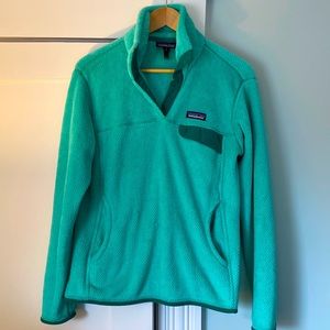 Women’s Patagonia pullover fleece, Mint, Medium